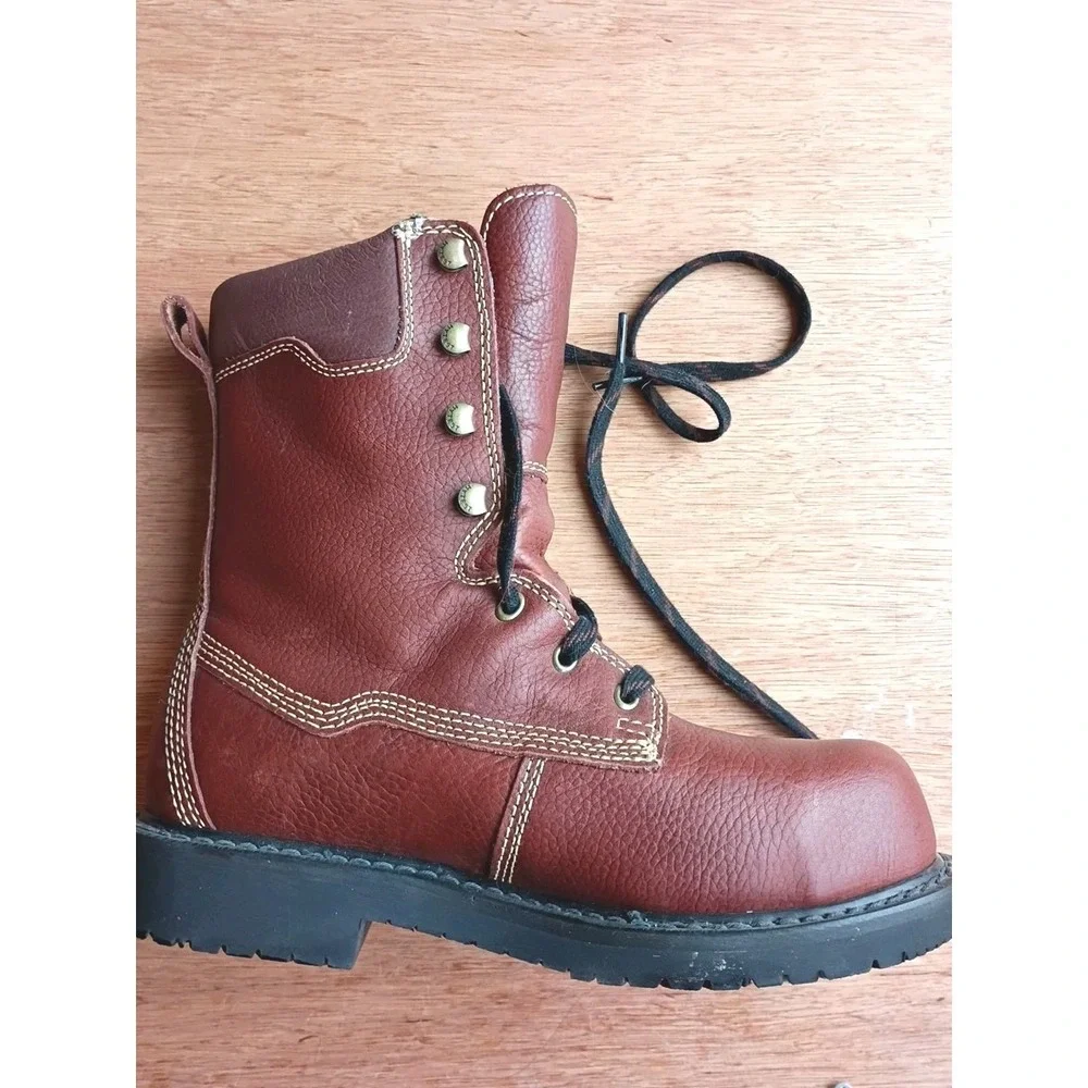Hytest I Iron High Heat Work Boots Mens Brown Boots‎ - US 6.5